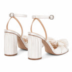 Cream Ivory Anghiari High-Heel Sandals heel detail