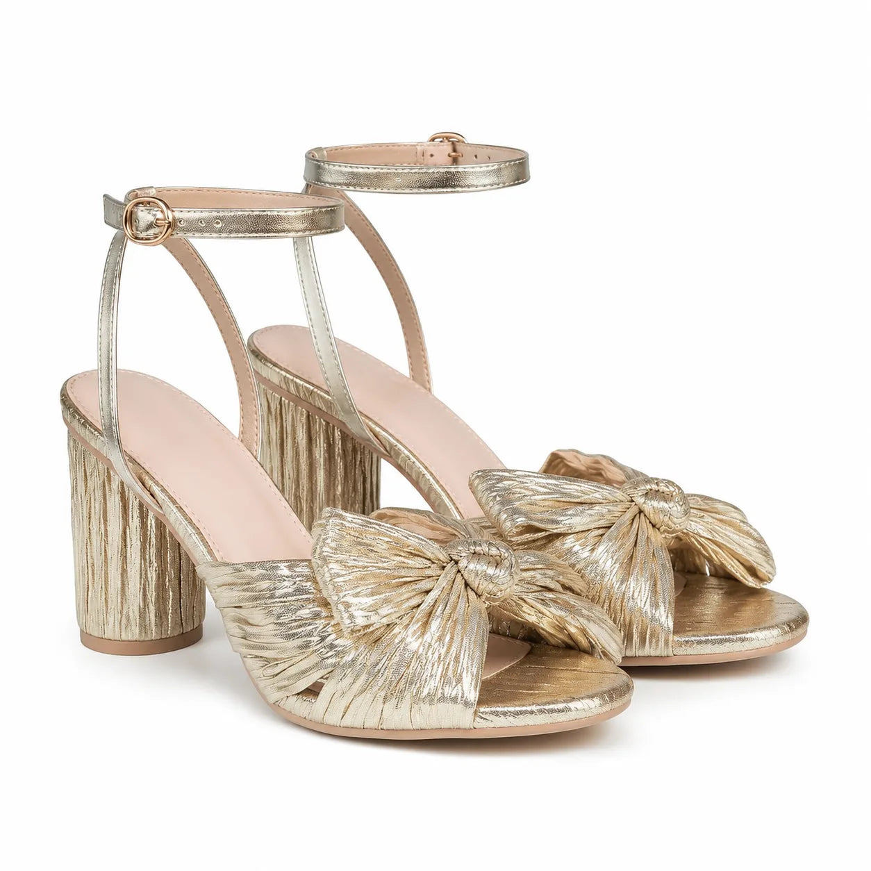 Warm Gold Anghiari High-Heel Sandals
