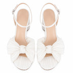 Cream Ivory Anghiari High-Heel Sandals top view