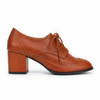 Rich Brown Sermoneta Microfiber Wedge Heels side view