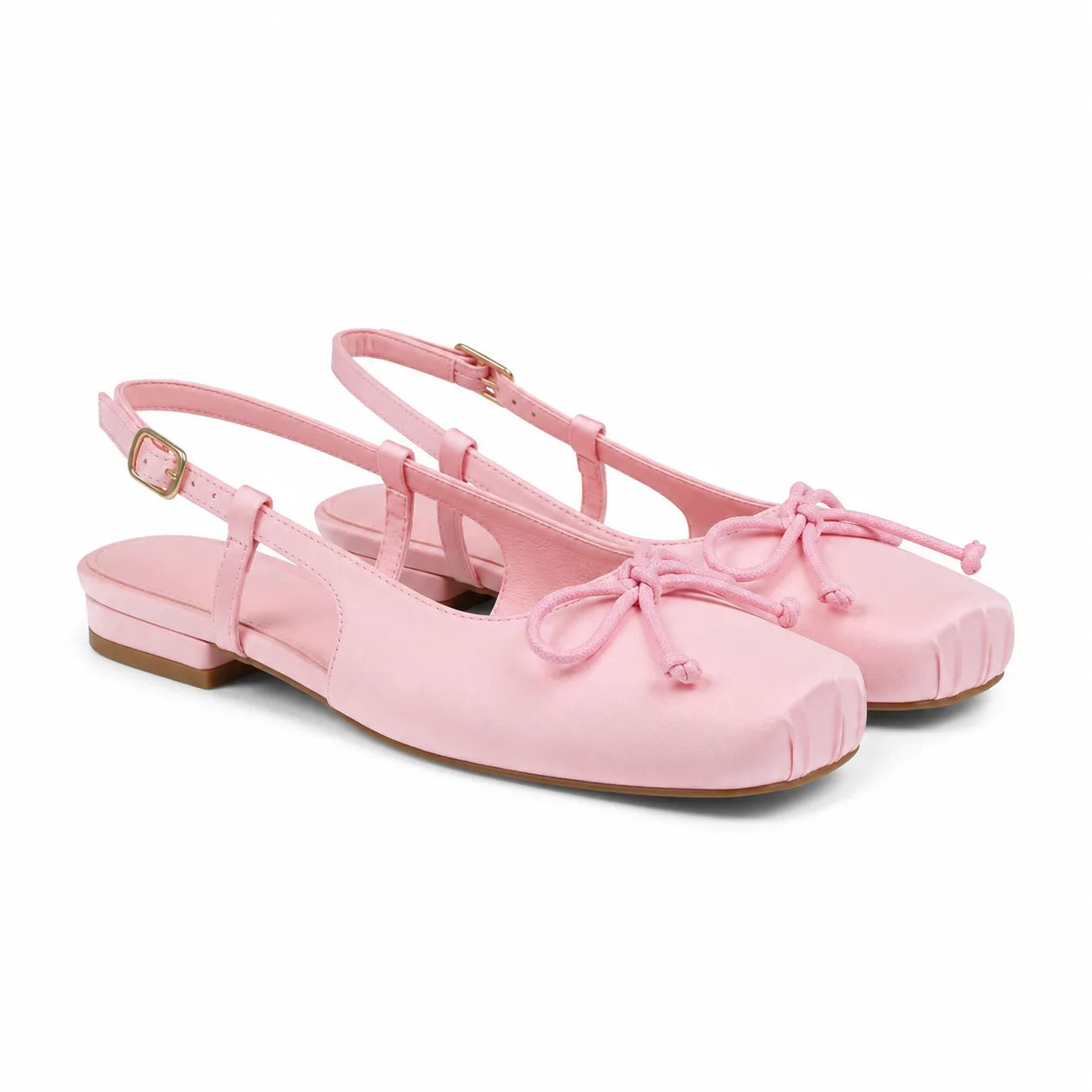 Dusty Rose Andros Bow Lace-Up Flats