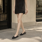 Deep Black Andros Bow Lace-Up Flats lifestyle scene