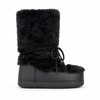 Deep Black Bergamo Mid-Calf Boots side view