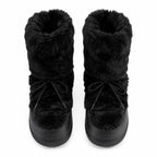 Deep Black Bergamo Mid-Calf Boots top view