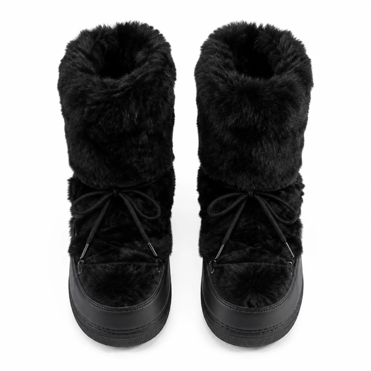 Deep Black Bergamo Mid-Calf Boots top view