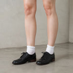 Deep Black Ikaria Lace-Up Brogues on-foot view