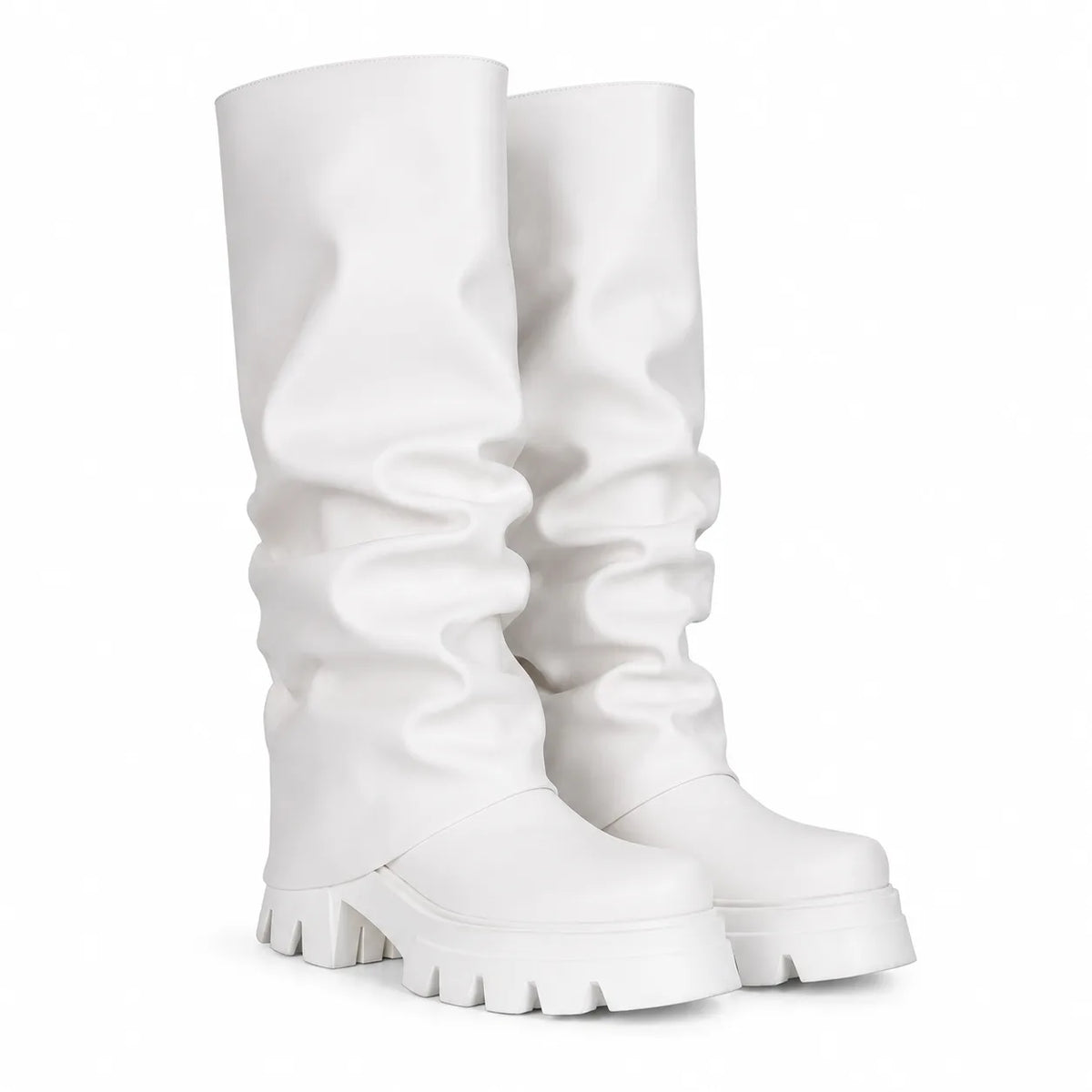 Cream Ivory Parghelia Sheepskin Block-Heel Boots