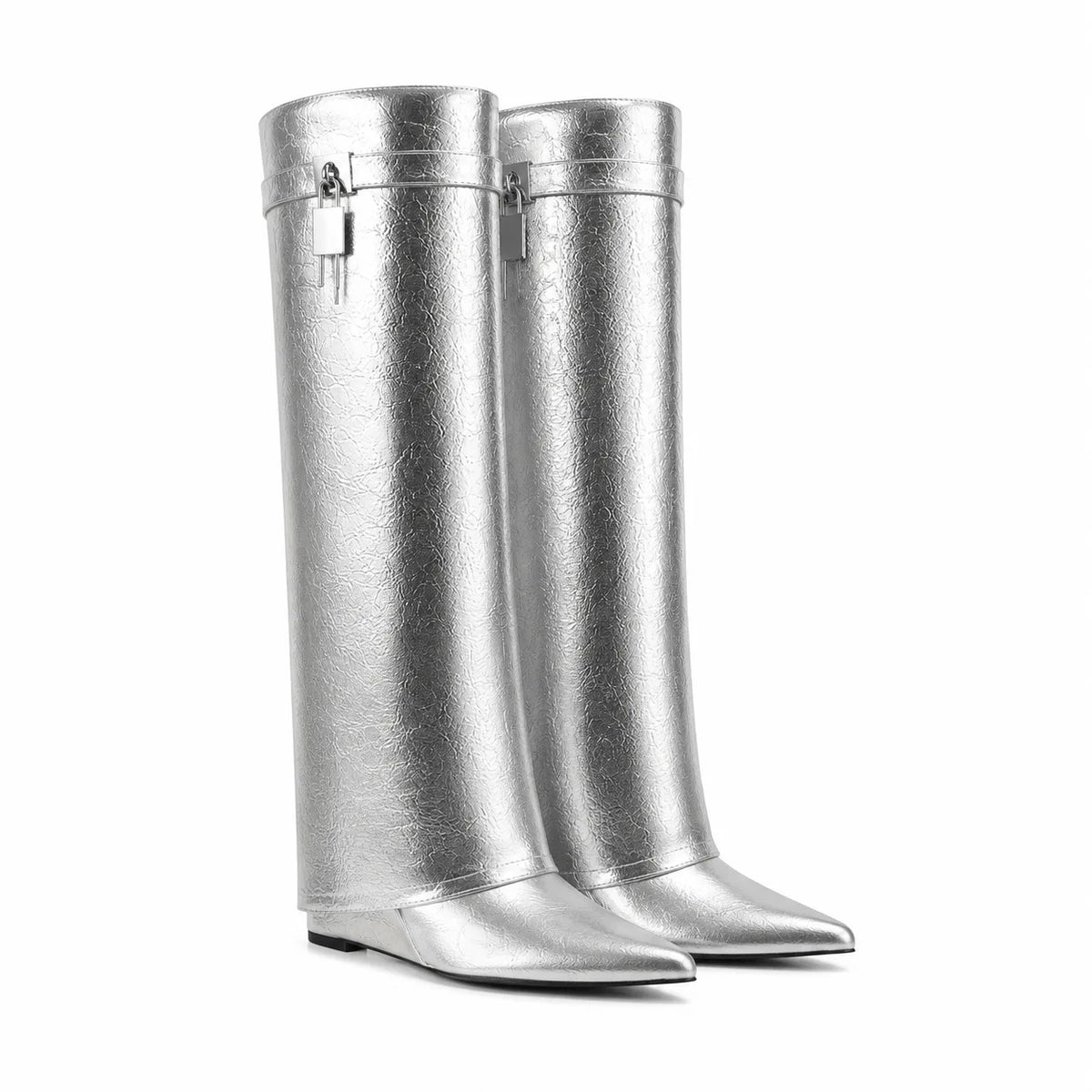 Soft Silver Guarda Knee-High Boots