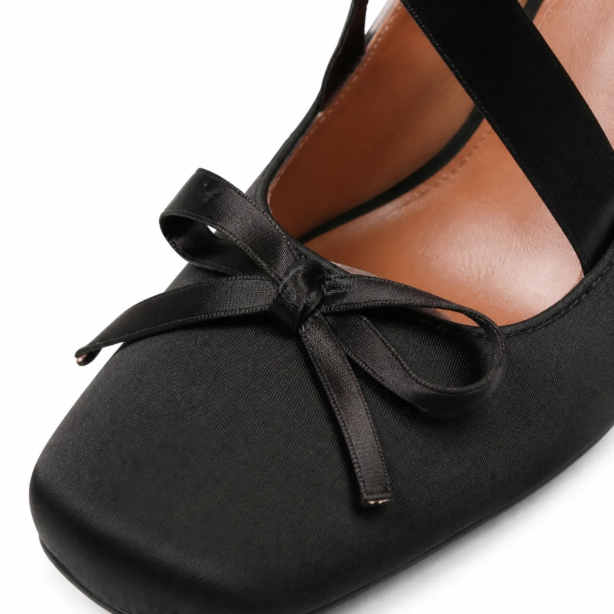 Deep Black Kalymnos Heels close-up detail