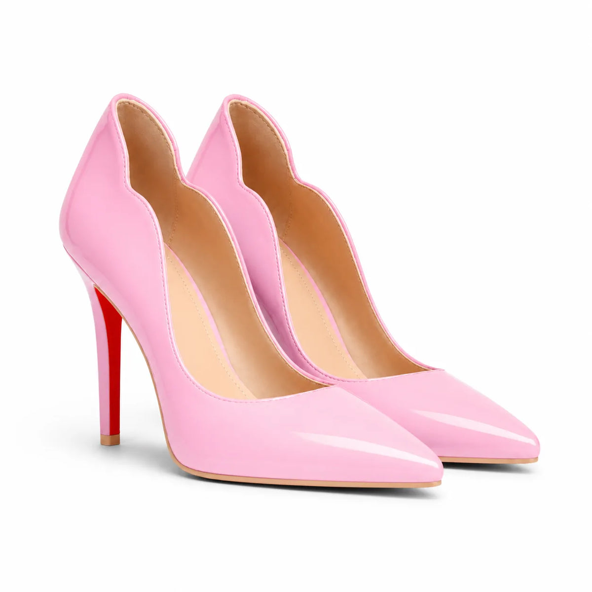Dusty Rose Nemi Patent Stiletto Pumps