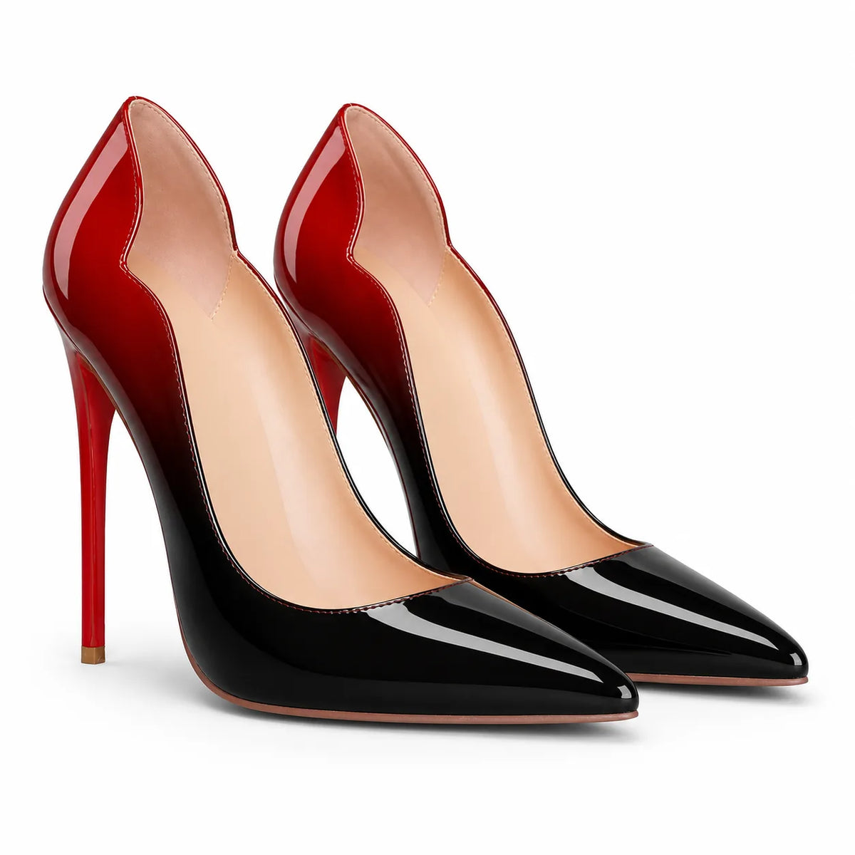 Gradientcolor Nemi Patent Stiletto Pumps