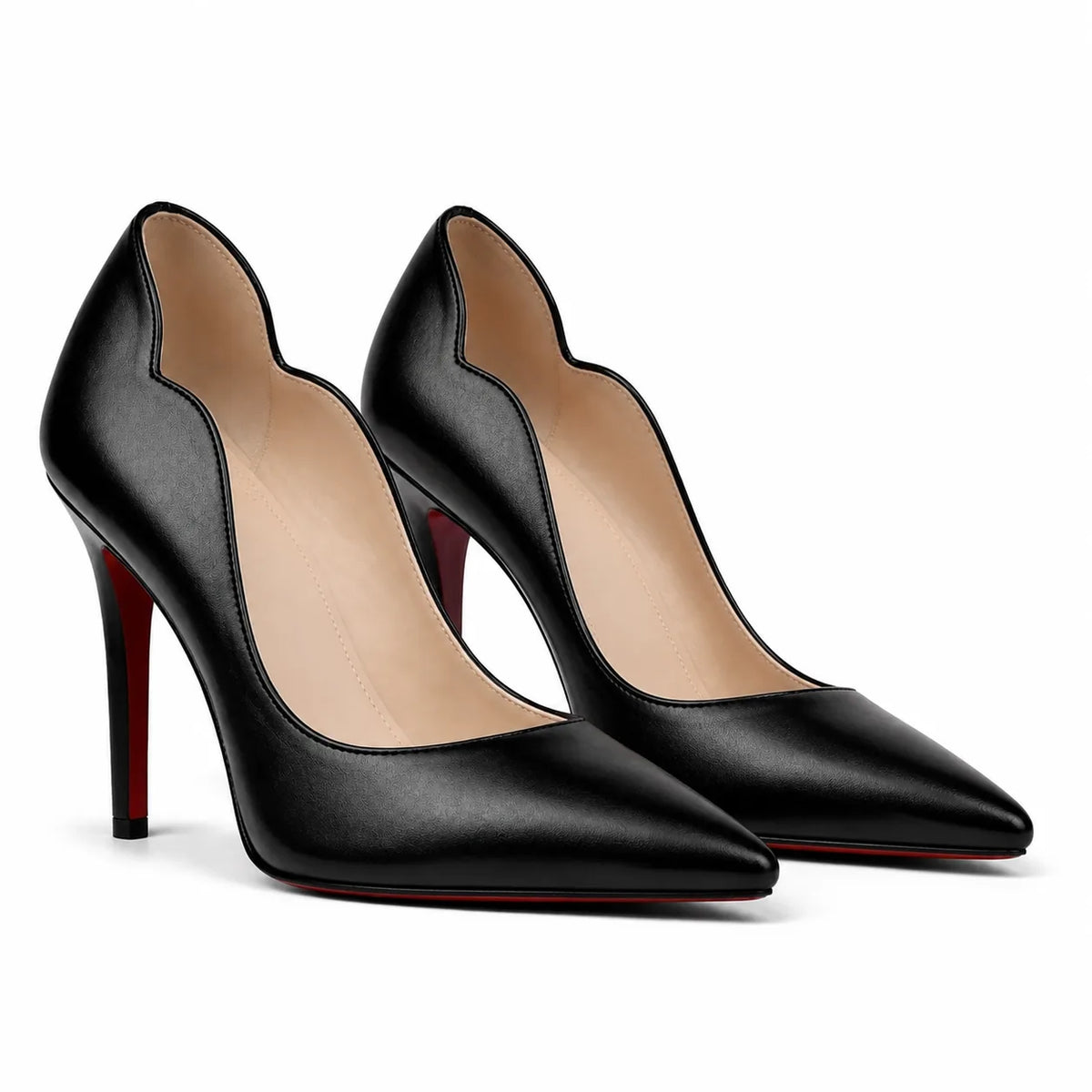 Deep Black Nemi Patent Stiletto Pumps