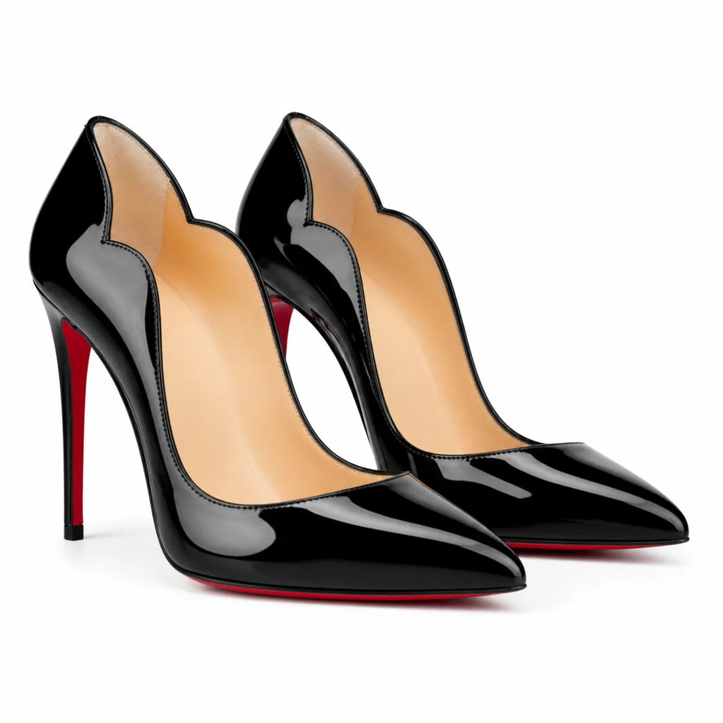 Black Patent Nemi Patent Stiletto Pumps