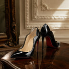 Black Patent Nemi Patent Stiletto Pumps styled scene