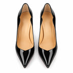 Black Patent Nemi Patent Stiletto Pumps top view