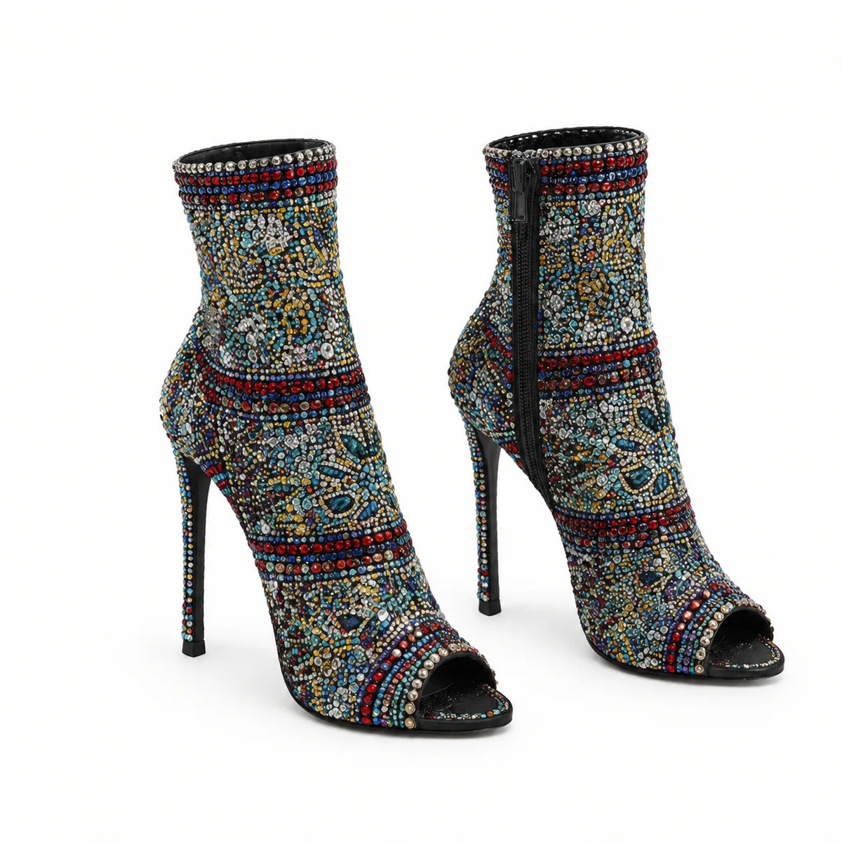 Color Numana Stiletto Boots heel detail