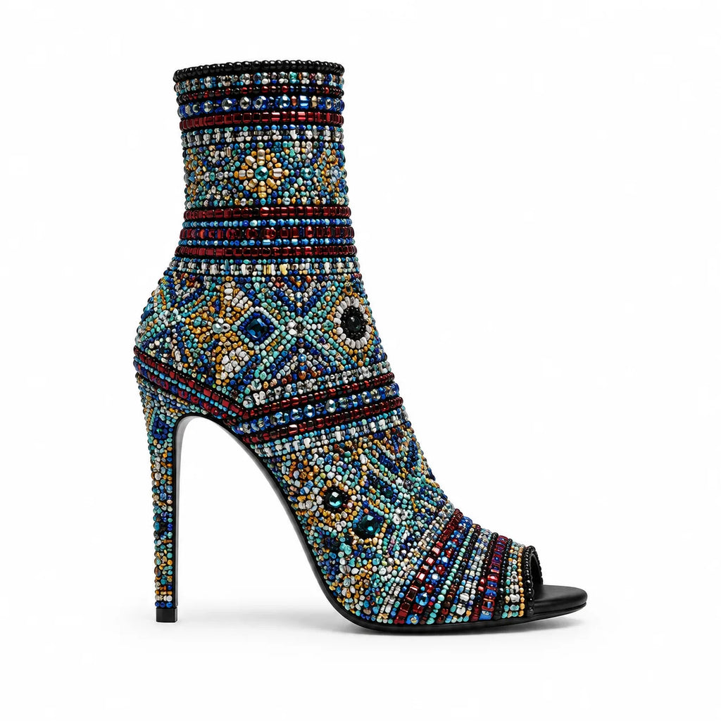 Color Numana Stiletto Boots side view