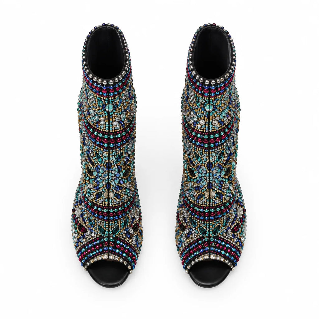 Color Numana Stiletto Boots top view