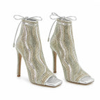 Soft Silver Orosei Stiletto Boots