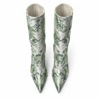 Olive Desert Formia Stiletto Boots top view