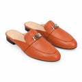 Burnt Orange Montalcino Leather Mules