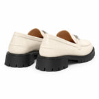 Ivory Trequanda Leather Loafers heel detail