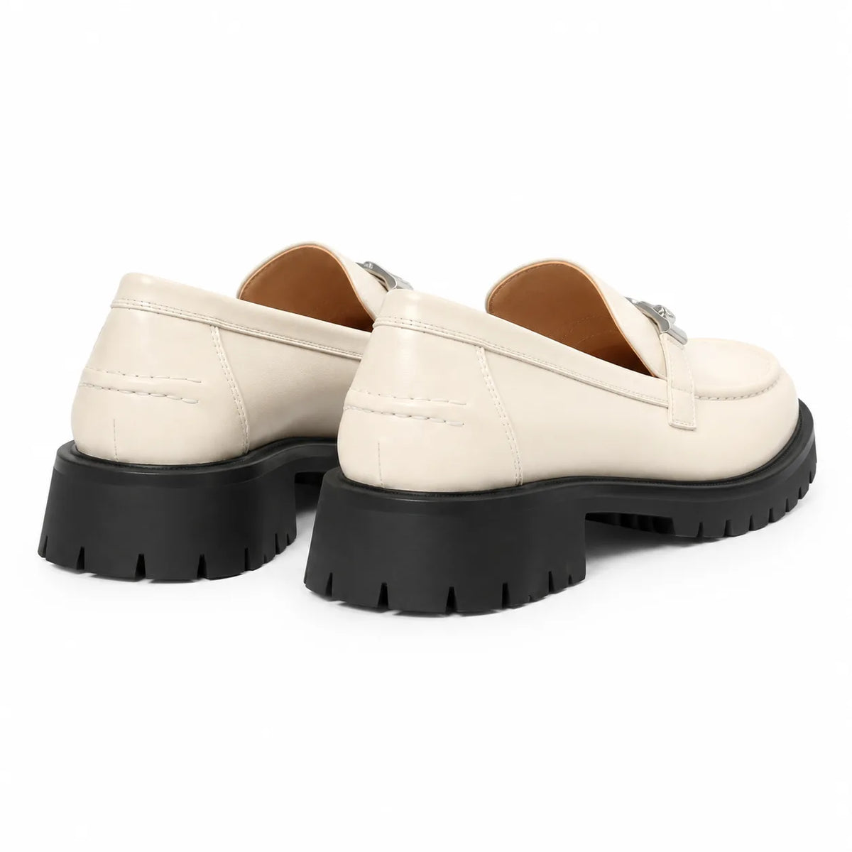 Ivory Trequanda Leather Loafers heel detail