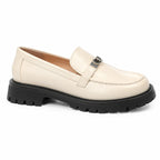 Ivory Trequanda Leather Loafers side view
