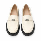 Ivory Trequanda Leather Loafers top view