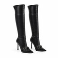 Deep Black Serifos Stiletto Boots