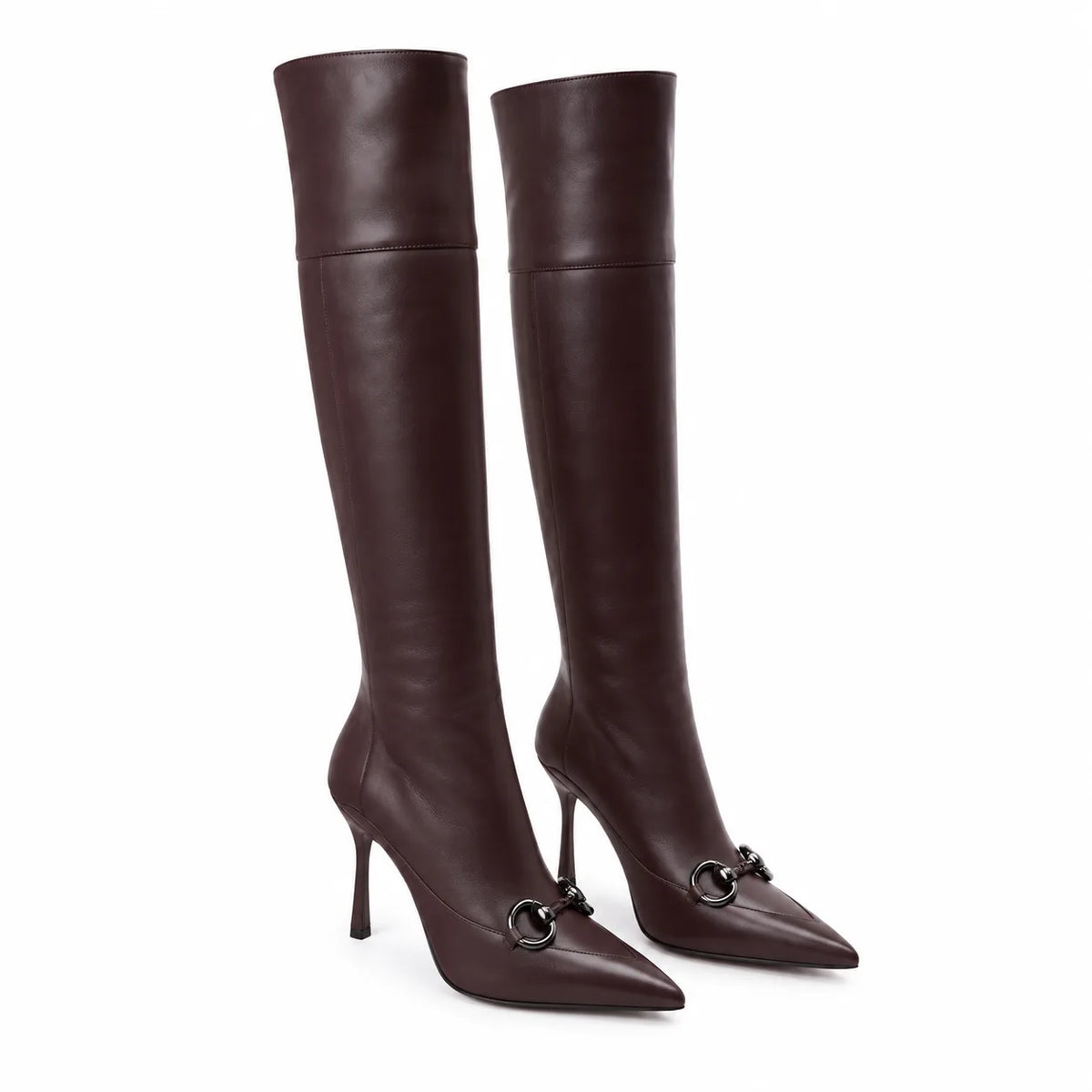 Dark Chocolate Serifos Stiletto Boots