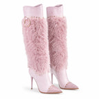 Dusty Rose Montepulciano Studded Stiletto Boots