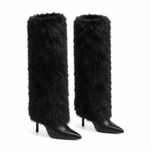 Deep Black Astypalaia Stiletto Boots