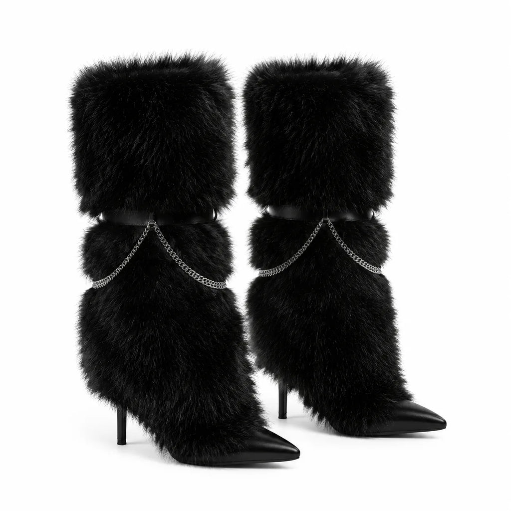 Deep Black Agistri Chain Boots