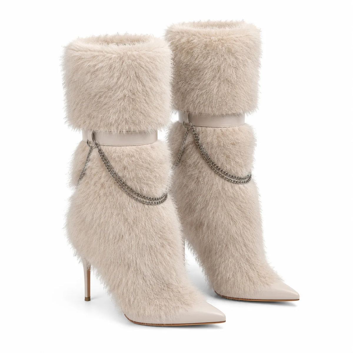 Soft Apricot Agistri Chain Boots