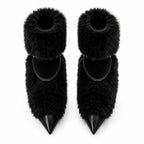 Deep Black Agistri Chain Boots top view