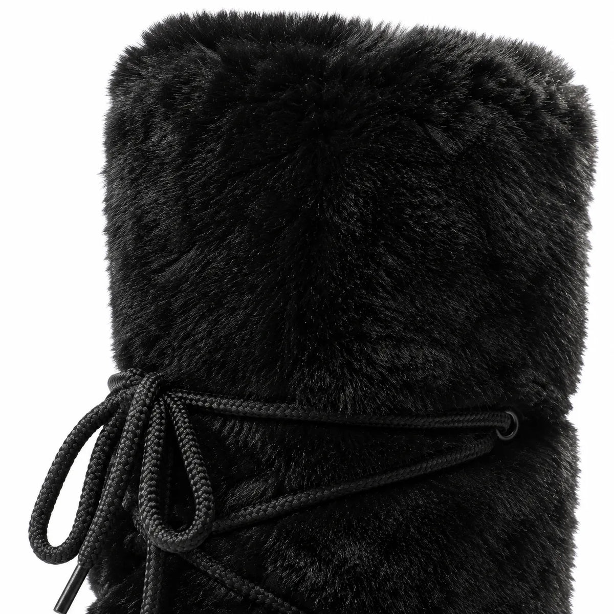 Deep Black Amorgos Knee-High Boots close-up detail