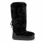 Deep Black Amorgos Knee-High Boots side view