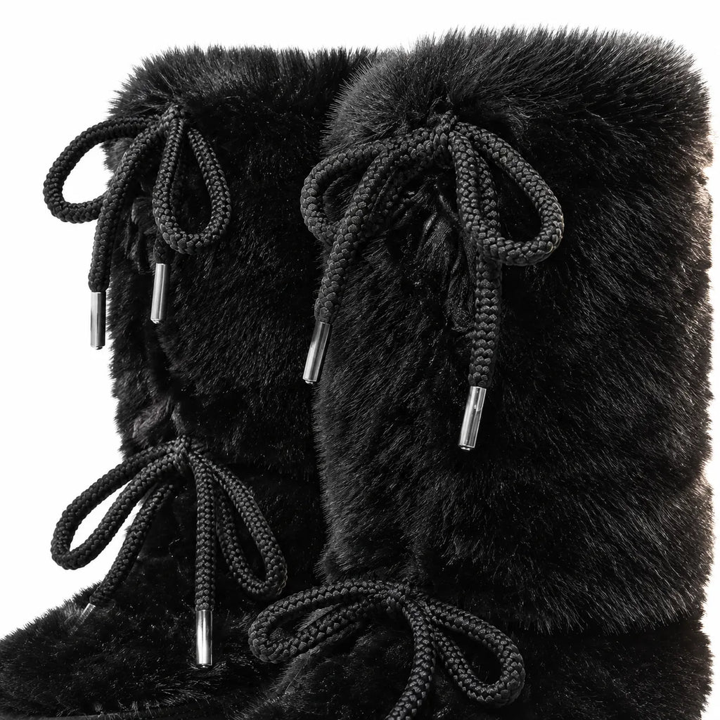 Deep Black Alonissos Mid-Calf Boots close-up detail