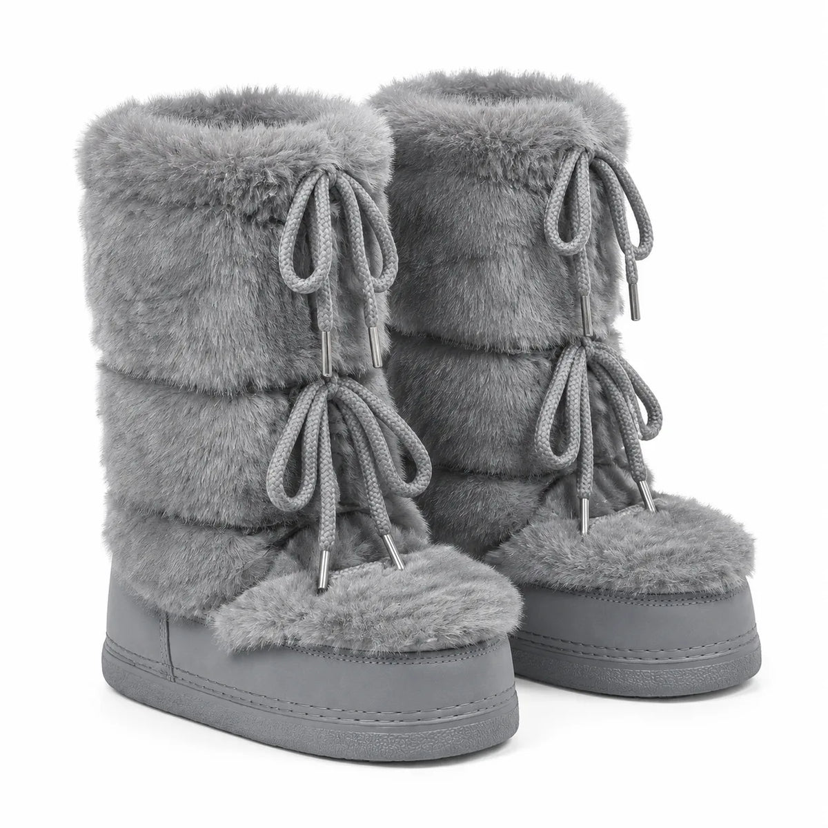 Pebble Grey Alonissos Mid-Calf Boots