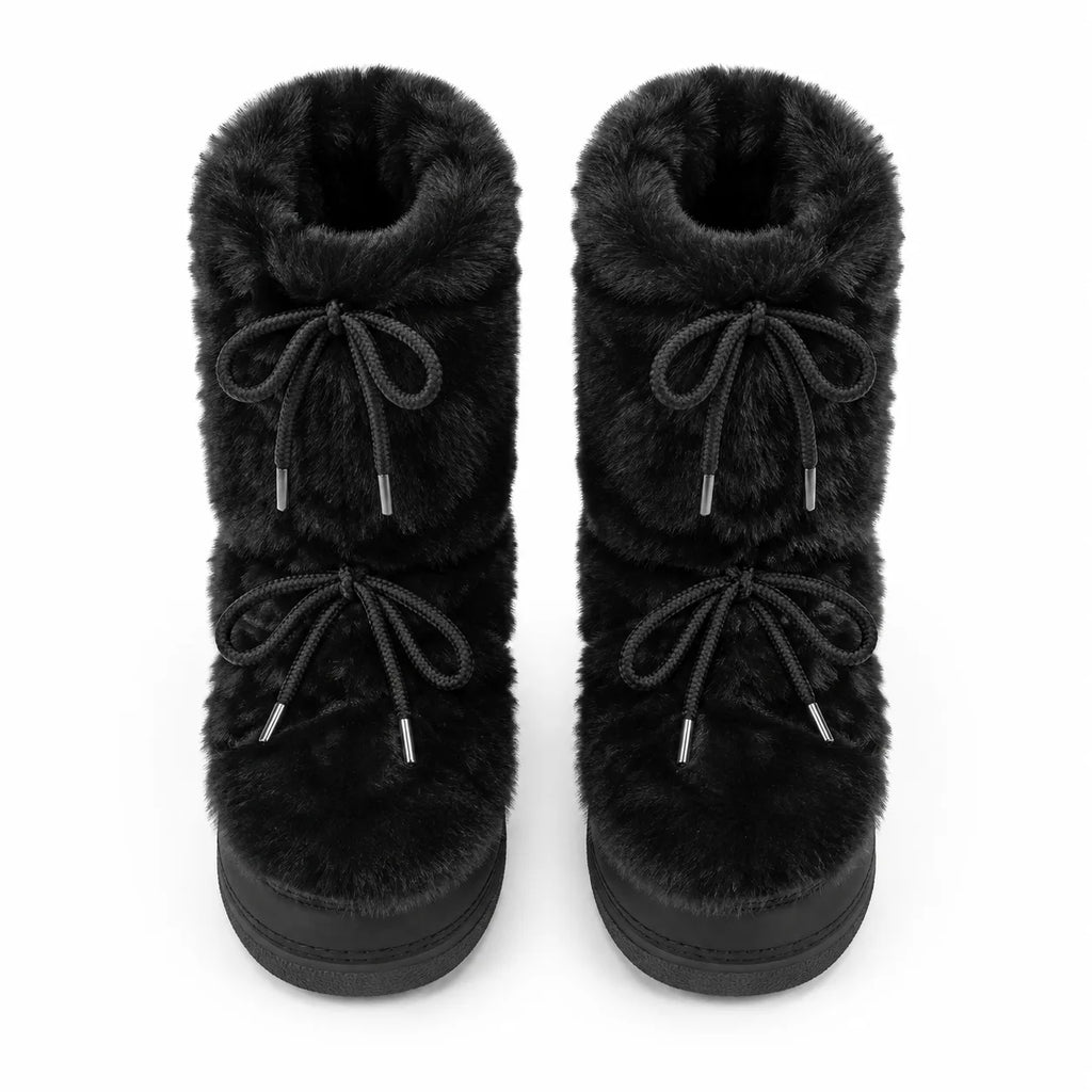 Deep Black Alonissos Mid-Calf Boots top view