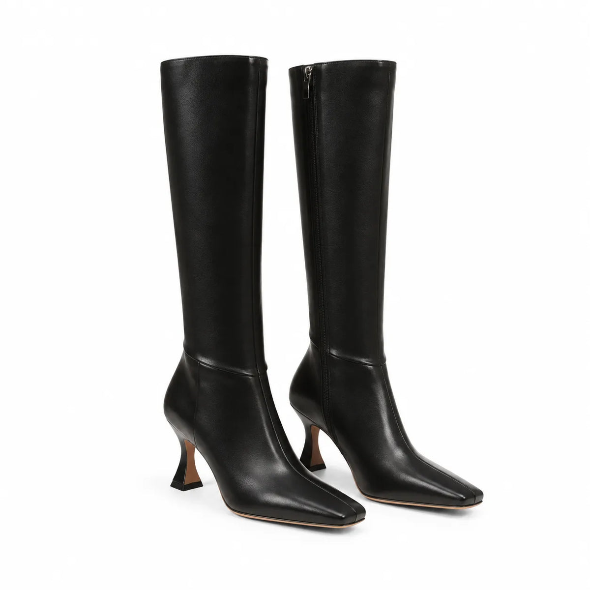 Deep Black Preveza Stiletto Boots
