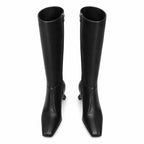 Deep Black Preveza Stiletto Boots top view