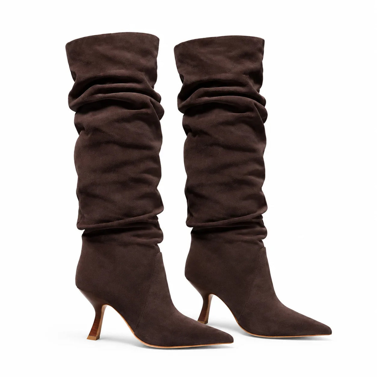 Rich Chocolate Lefkada Thin-Heel Boots