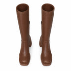 Rich Brown Trancoso Platform Boots top view