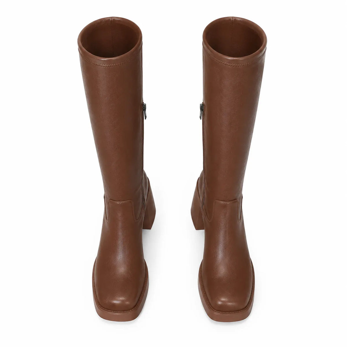 Rich Brown Trancoso Platform Boots top view