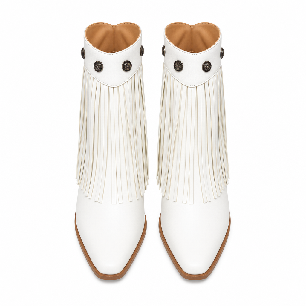 MAVERICK Fringe Western Boot - Top view