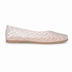 CRYSTAL Glitter Cage Jelly Flat - Side view