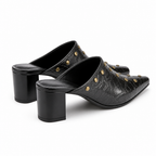 REGENT Baroque Studded Mule - Heel view