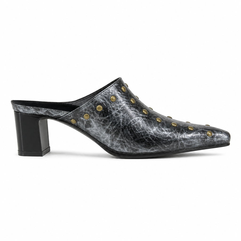 REGENT Baroque Studded Mule - Side view